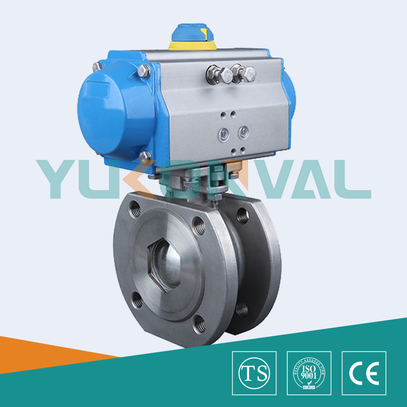 氣動薄型球閥|氣動對夾球閥